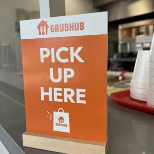 You can order on Grubhub