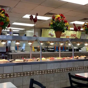 a view of the buffet