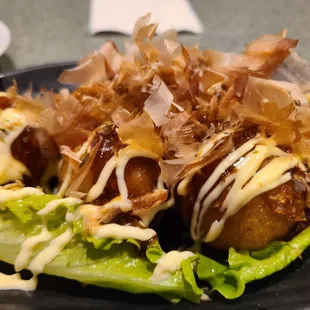 a plate of food on a table