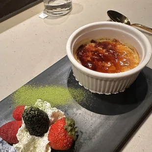 Matcha panna cotta