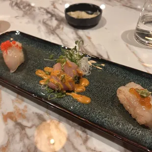 sushi, sashimi, sushi and sashimi, food