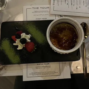 Fifth tour: Matcha  Creme brûlée
