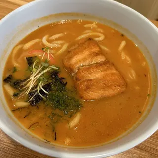 Spicy Miso Salmon Udon