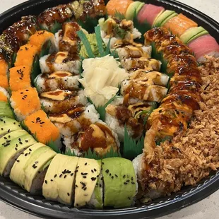 Roll party tray