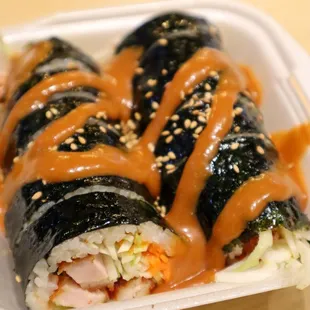 Donkatsu Gimbap @tiffhuangry