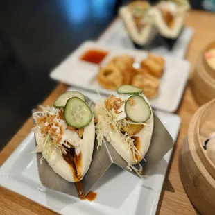 Crunch shrimp bao buns