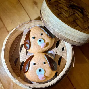 Puppy Custard Churro Bao Buns