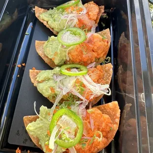 Spicy Yellowtail Nachos