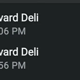 Tried calling Harvard Deli
