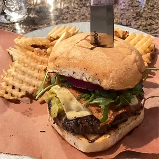 Green Chili Bacon Burger