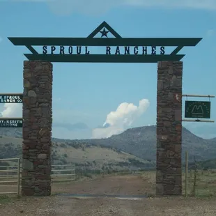 Entrance to Sproul Ranch