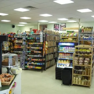 a woman shopping in a grocery store