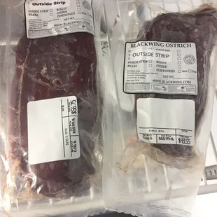 Ostrich ($65/lb!)