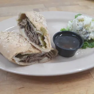 Roast Beef Ortega Sandwich
