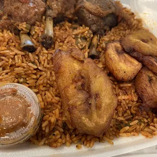 Spicy sauce on the side