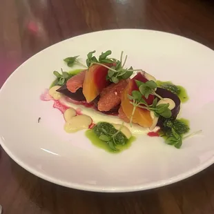 Beet Salad with Micro Greens Delicious