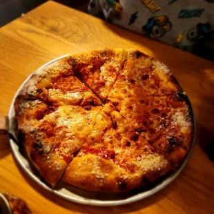 a pizza on a table
