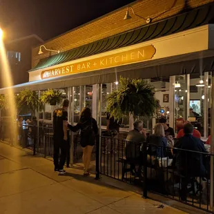 outside