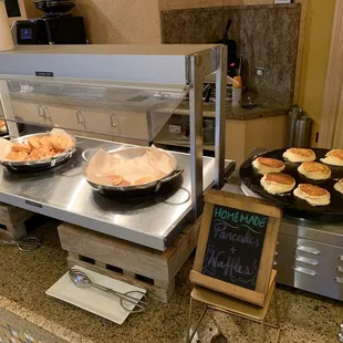 Breakfast Buffet - waffle and pancake station