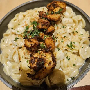 The Mac and Five Cheeses with shrimp was delicious! It  was a big portion and I savored the taste as long as I could.