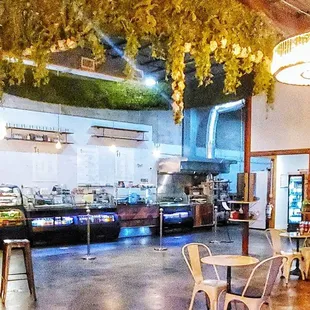 the interior of the restaurant