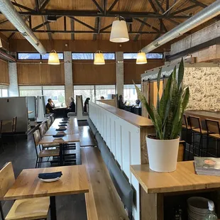 the interior of the restaurant