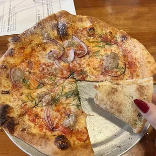 Fennel Sausage Pizza