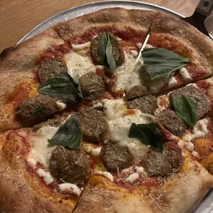Meatball Pizza