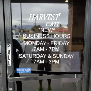 the front door of the business