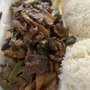 Gray Mongolian Beef