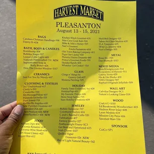 List of Vendors