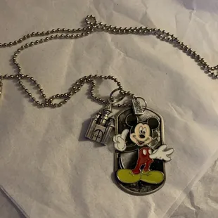 Mickey Dog Tag from Kate Mesta Jewelry