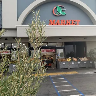 the front of the store