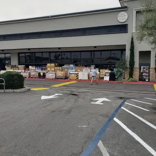 the front of the store