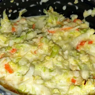 The cole slaw was definitely the star of our meal