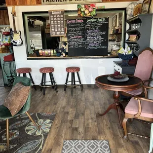 Order counter as you walk in the front door