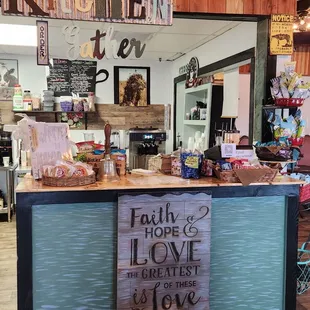 the front of the store