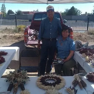Happy couple &amp; great crafts.
