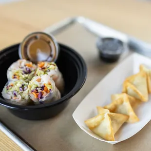 Thai Esane's Fresh Rolls &amp; Crab Rangoons