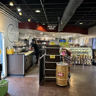 the inside of a grocery store
