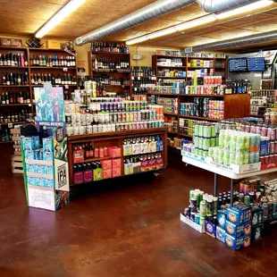 a grocery store with a variety of beverages