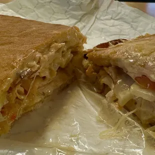 Cajun Chicken Ciabatta - Awesome.  It may not look like much, but 5 minutes after finishing it, my mouth still burns (but not too much)!