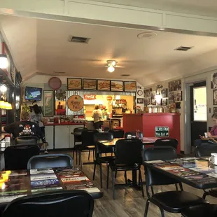 the dining area