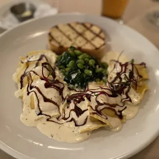 a plate of food on a table