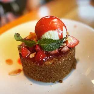 Butter cake (did not enjoy the strawberry version) but the cake itself is good