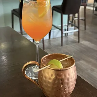 Happy hour cocktails: Elderflower Spritz &amp; Harvest Mule