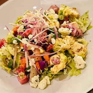 Chopped vegetable salad