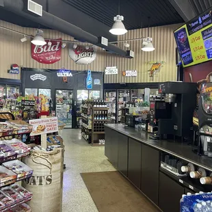 the inside of a grocery store