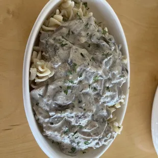 Mushroom stroganoff
