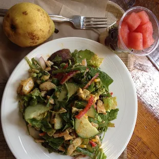 Make your own salad! Yum!